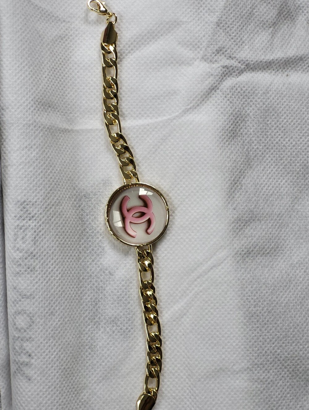 C Laminated Gold Bracelet - Picture 3 of 5